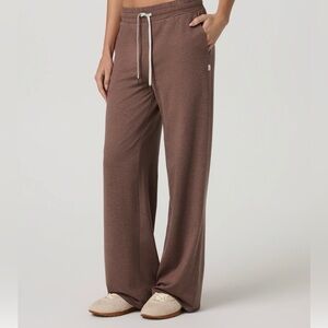Vuori Halo Essential Wideleg Pant Sable Heather size XL